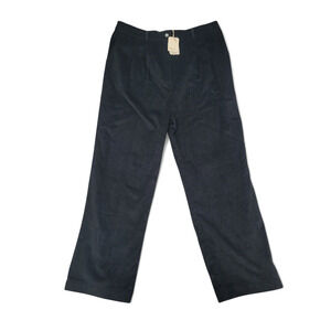 DONNI. Women's‎ Black Corduroy Pants XXL High Rise Wide Leg 100% Cotton USA